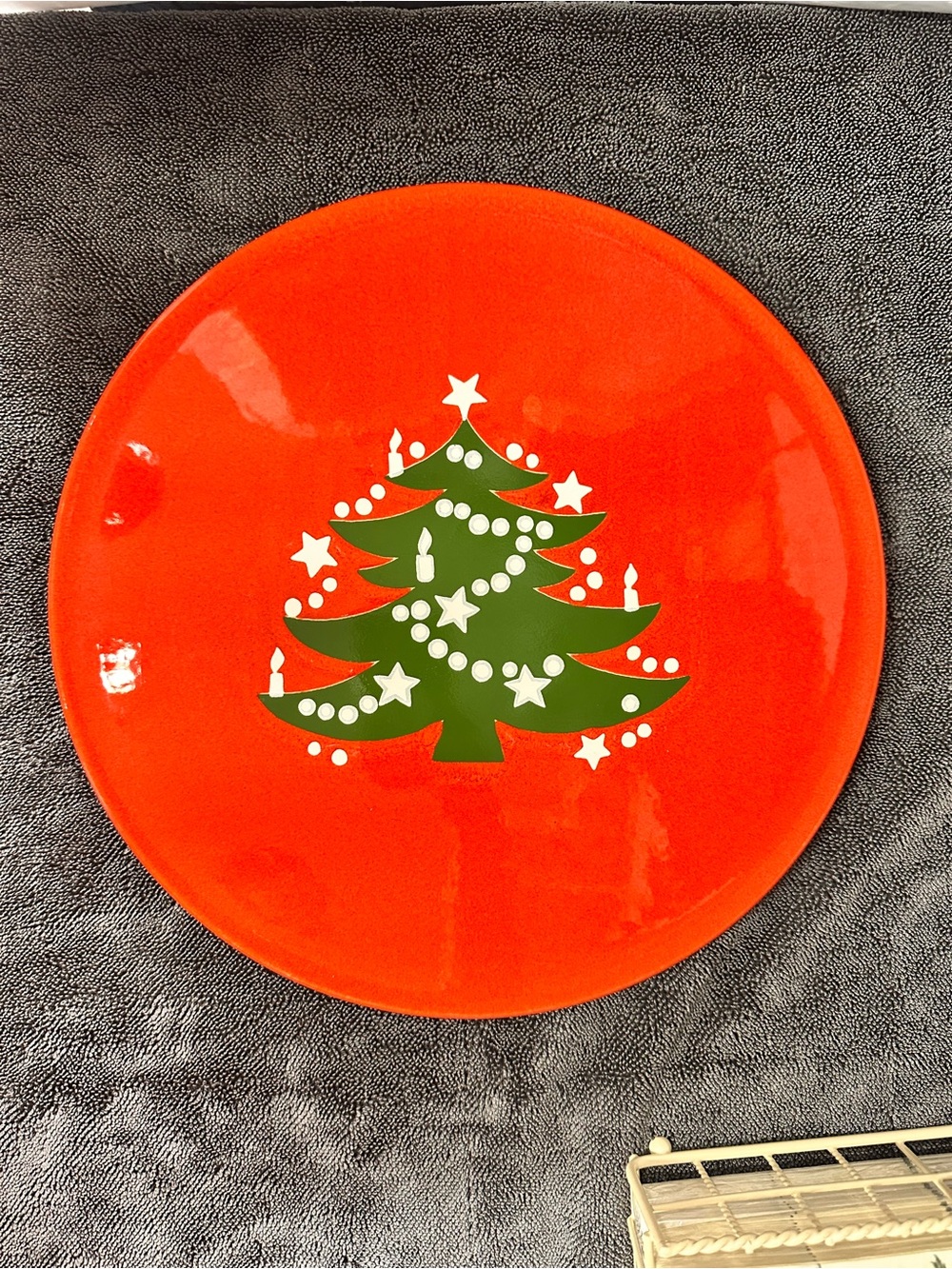 Waechtersbach Germany Christmas Tree Serving Platter Cake Plate